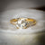 Vintage Inspired Rose Cut Moissanite Engagement Ring