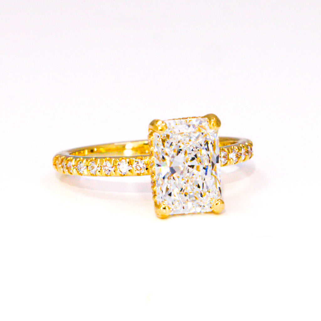 Radiant Cut Hidden Halo