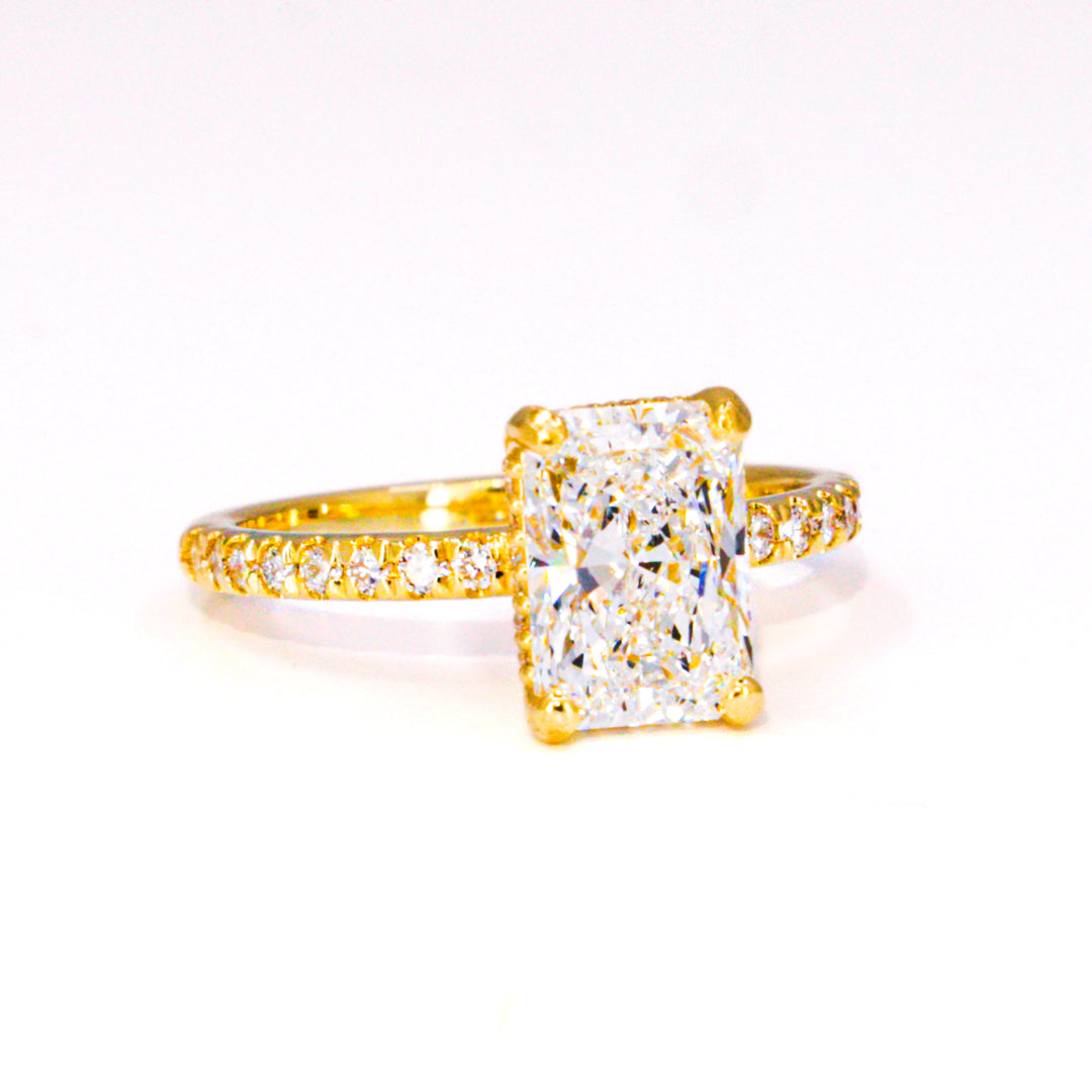 Radiant Cut Hidden Halo