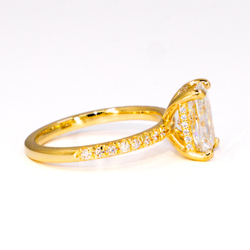 Radiant Cut Hidden Halo