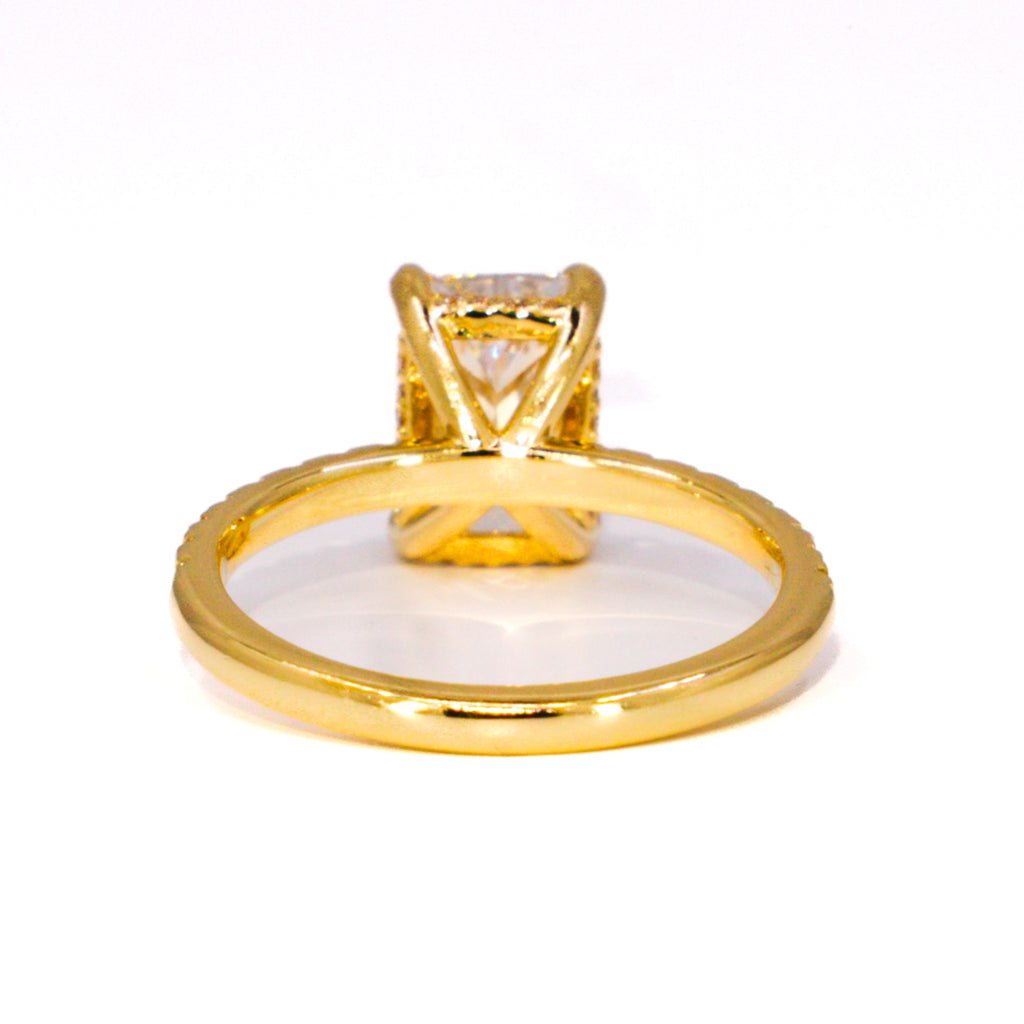 Radiant Cut Hidden Halo