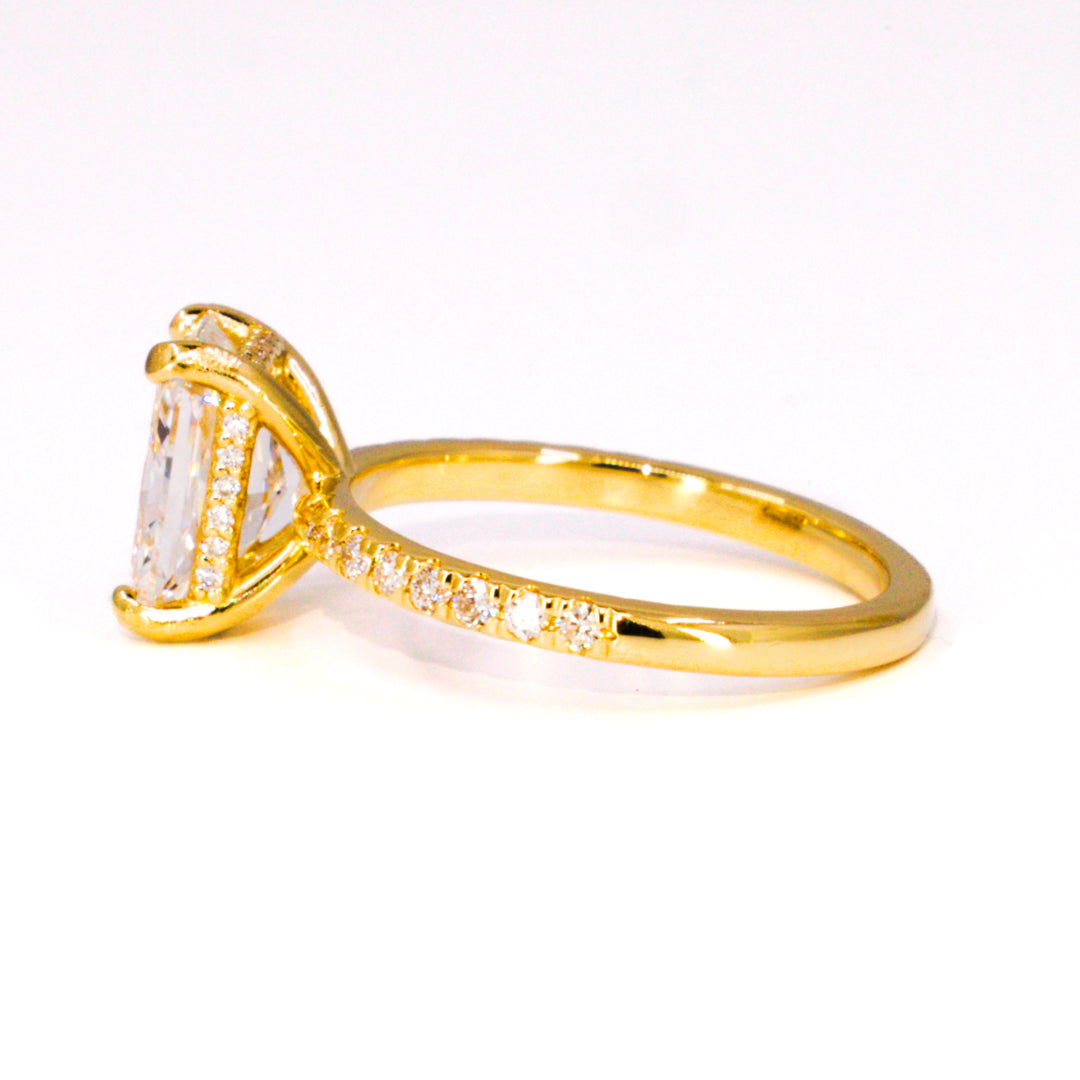 Radiant Cut Hidden Halo