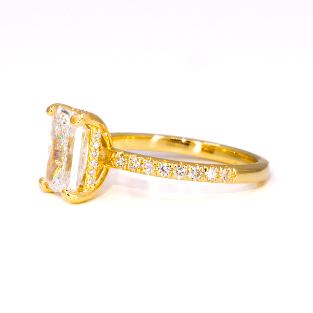 Radiant Cut Hidden Halo