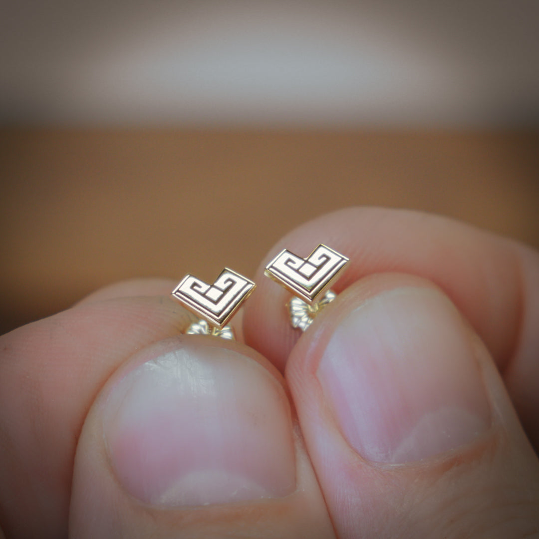 Village Heart Earrings