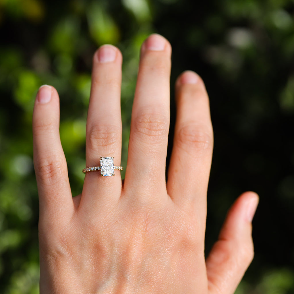 Radiant Cut Hidden Halo