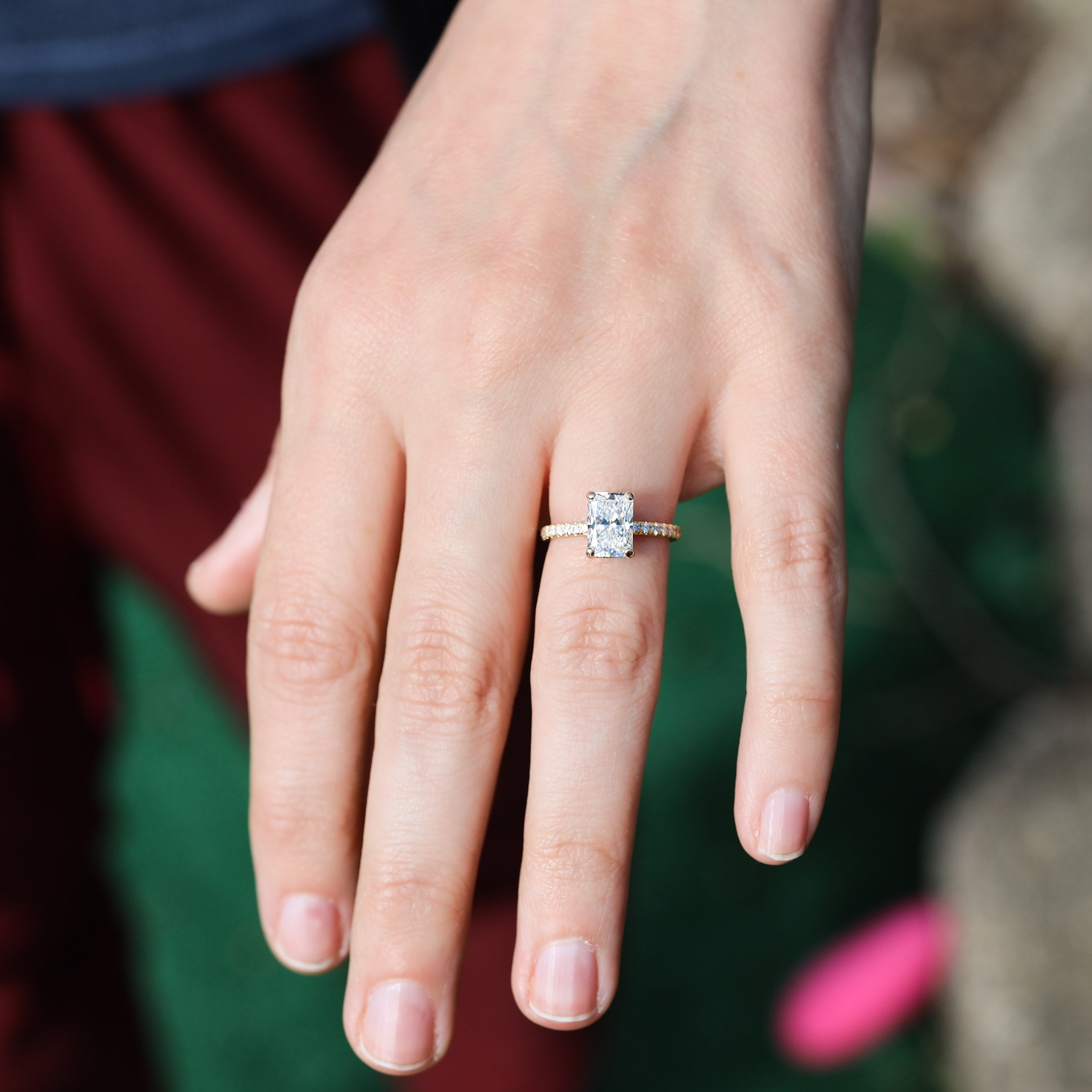 Radiant Cut Hidden Halo