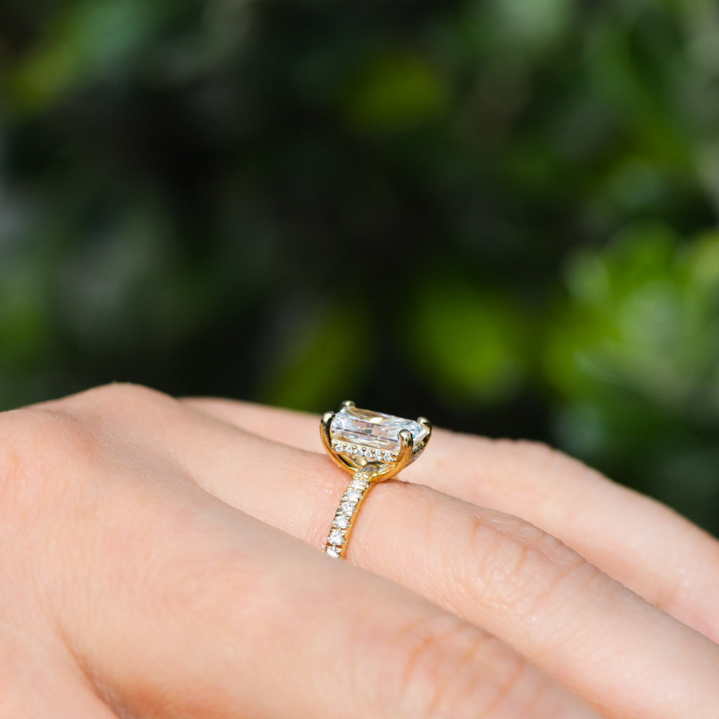 Radiant Cut Hidden Halo